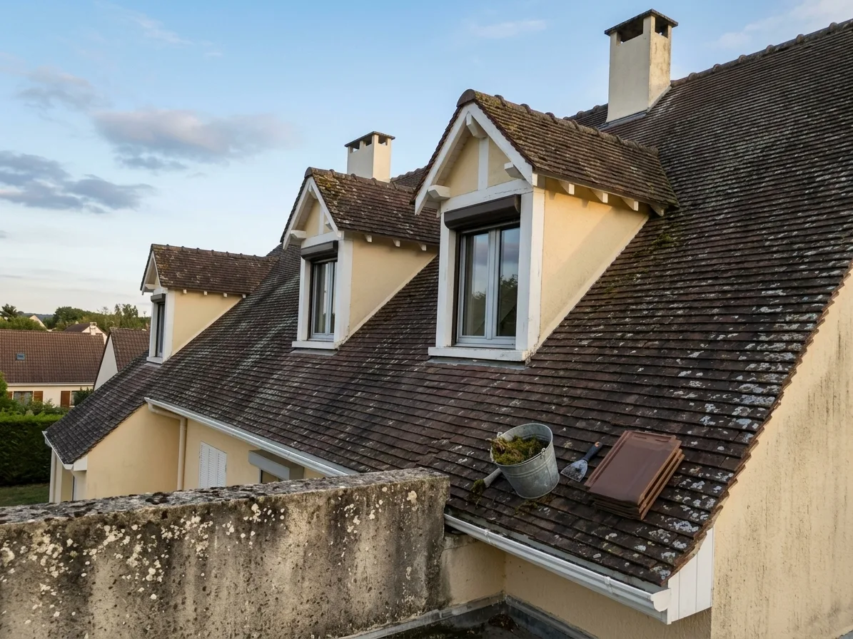 Démoussage de toiture à Coulommiers