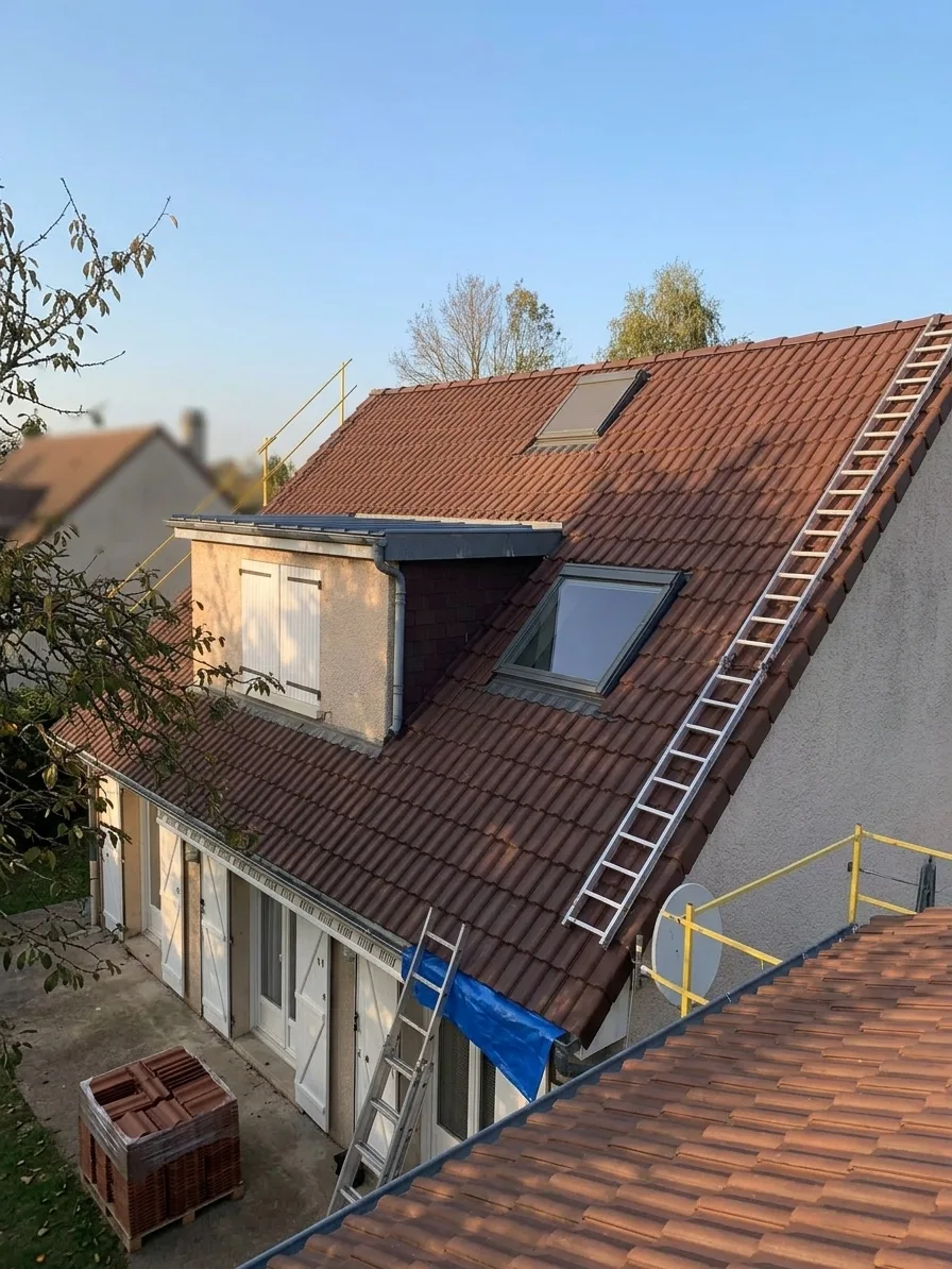 Démoussage de toiture à Coulommiers
